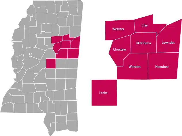 Mississippi County Map
